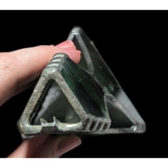 Green Marbled Stained Glass Decor - Picture 3 of 10